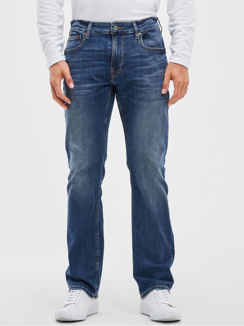 Jeans-Straight-Azul-Marino-Guess-Regular