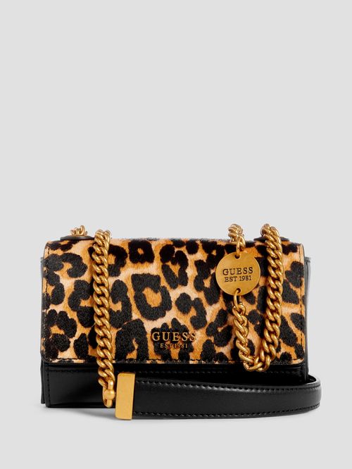 Bandolera Guess Iseline Convertible Con Solapa, Cebra | Envío Gratis