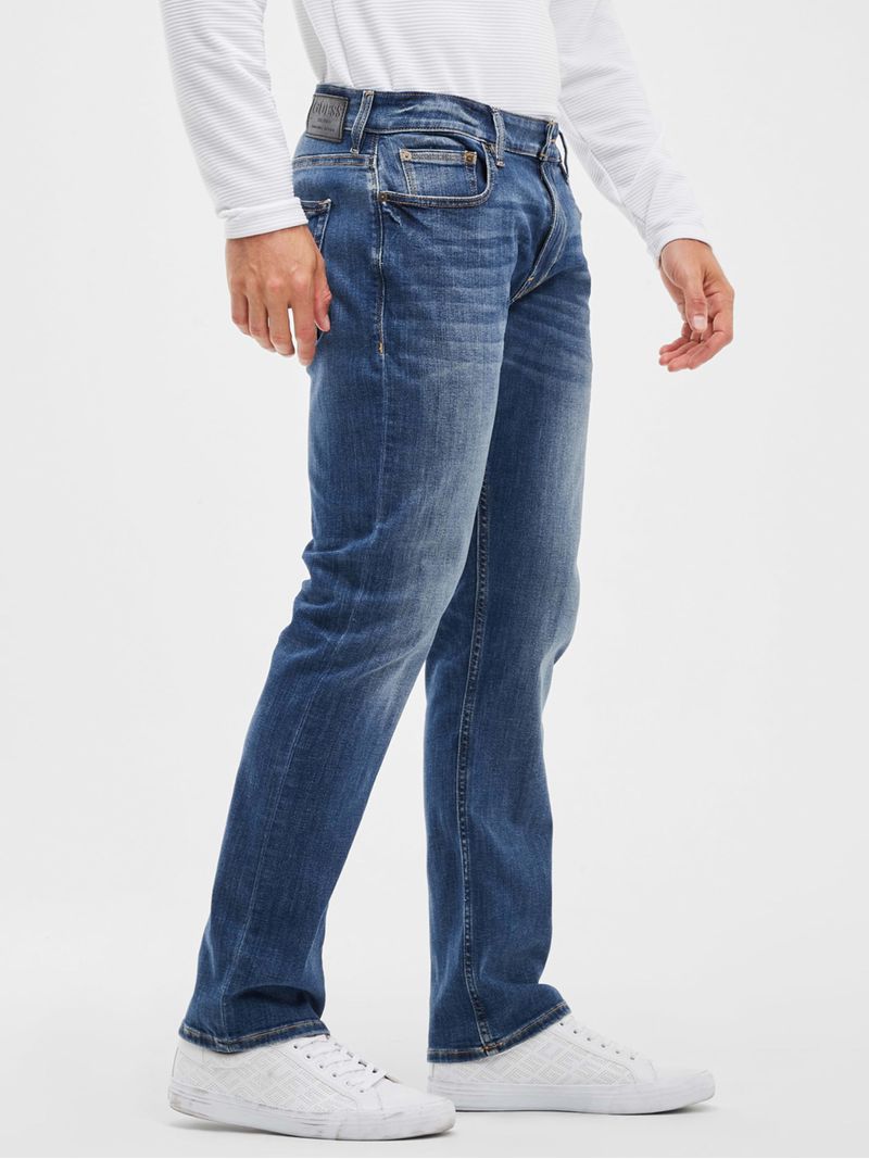 Jeans-Straight-Azul-Marino-Guess-Regular