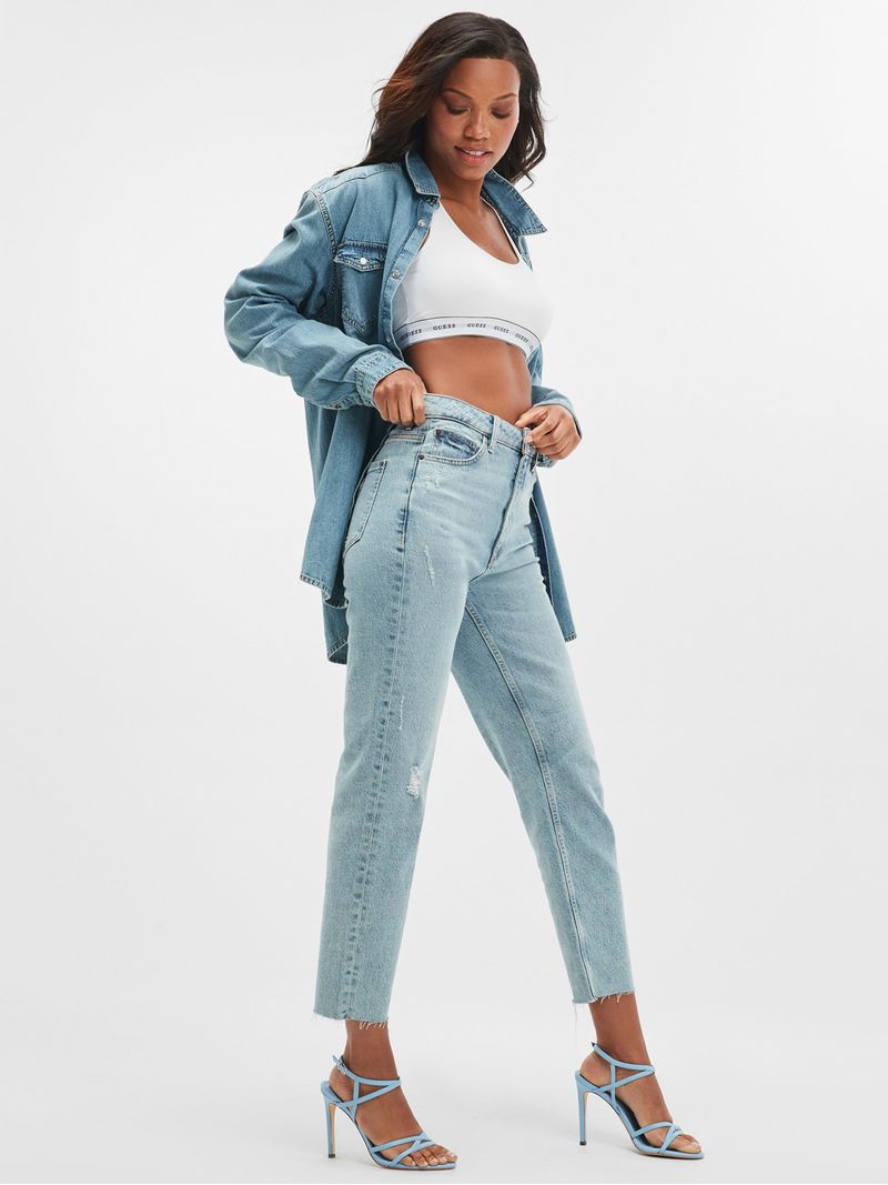 Jeans-Mom-Azules-Guess