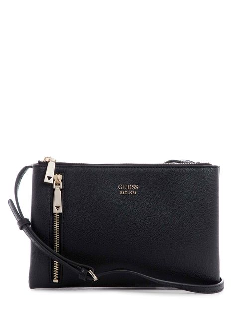 Crossbody Double Zip Guess Naya Para Mujer