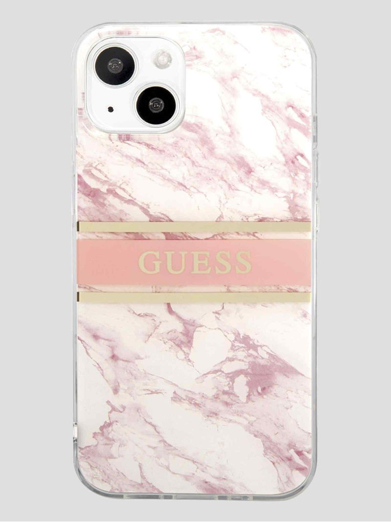 Funda-Para-Celular-iPhone-14-Rosa-Guess-Marble-Stripe