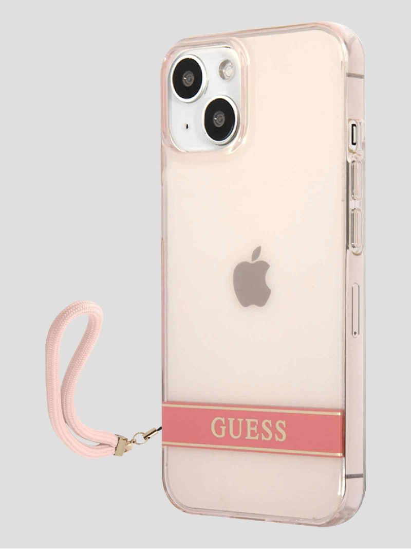 Funda-Para-Celular-iPhone-11-Rosa-Guess-Translucent-Stripe