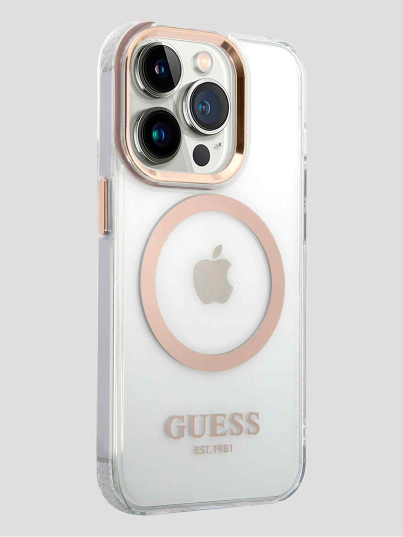 Funda-Para-Celular-iPhone-14-Pro-Max-Caf--Guess-Outline-Magsafe