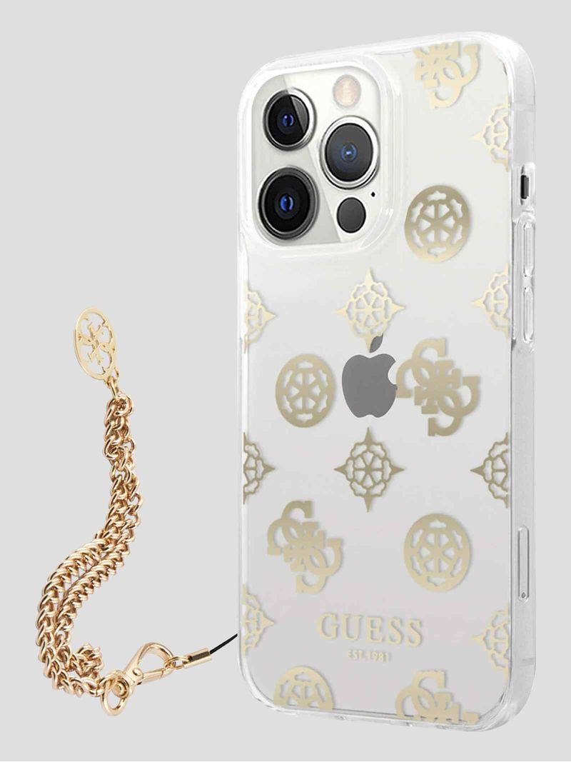 Funda-Para-Celular-iPhone-14-Pro-Met-lica-Guess-Peony-Charm