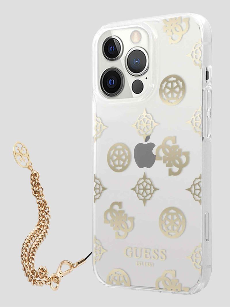 Funda-Para-Celular-iPhone-14-Pro-Max-Met-lica-Guess-Peony-Charm