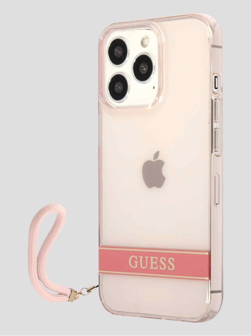Funda-Para-Celular-iPhone-14-Pro-Max-Rosa-Guess-Translucent-Stripe