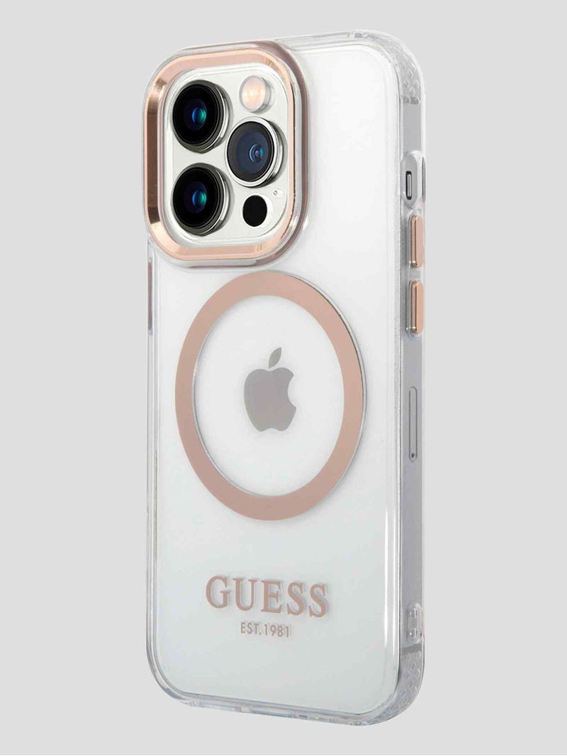 Funda-Para-Celular-iPhone-14-Pro-Max-Caf--Guess-Outline-Magsafe