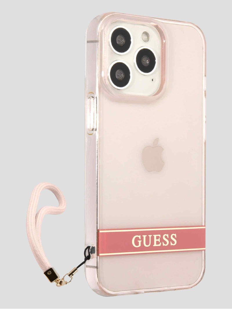Funda-Para-Celular-iPhone-14-Pro-Max-Rosa-Guess-Translucent-Stripe
