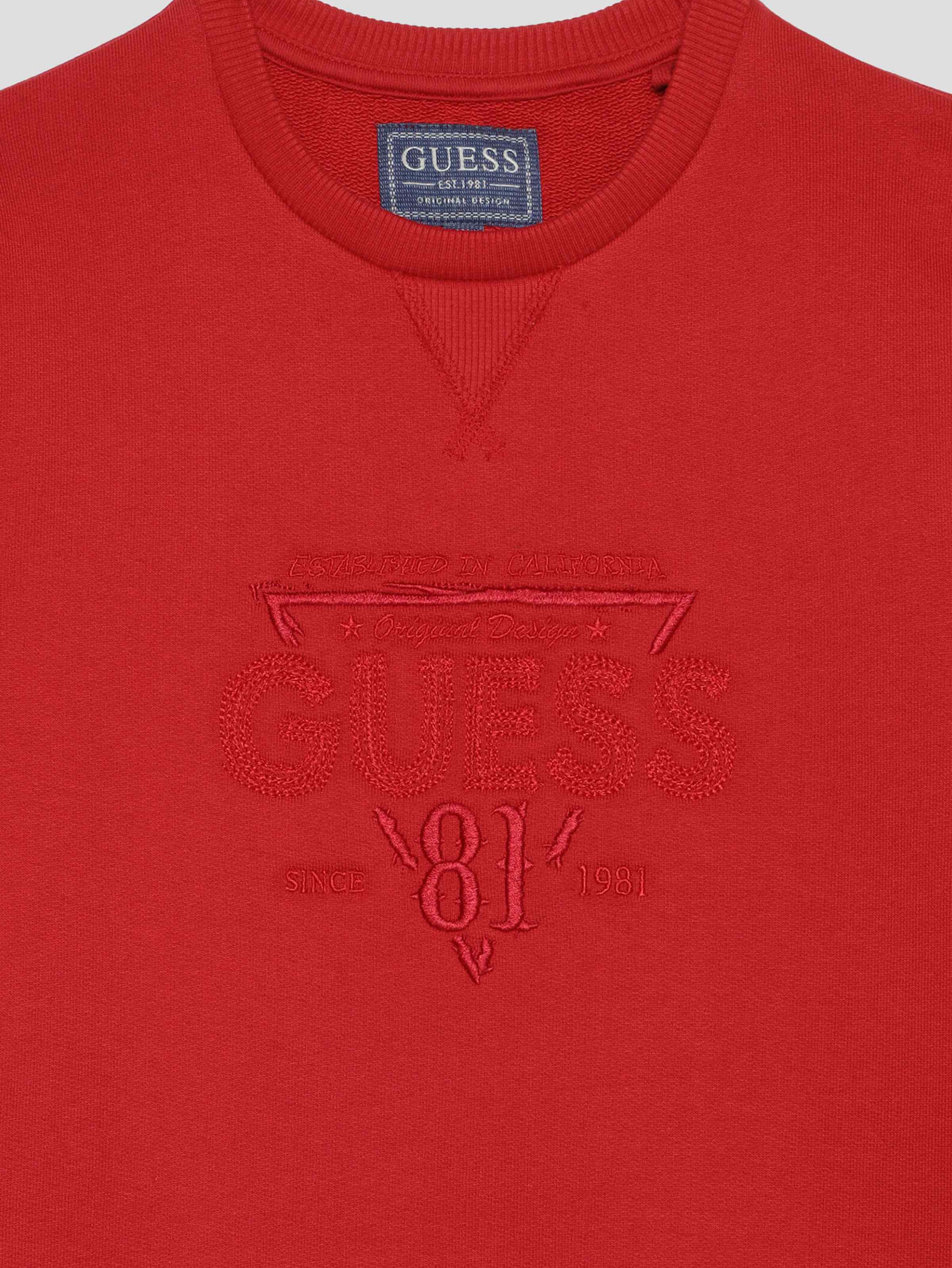 Guess Kids sudadera roja capucha  Dados moda infantil moda infantil