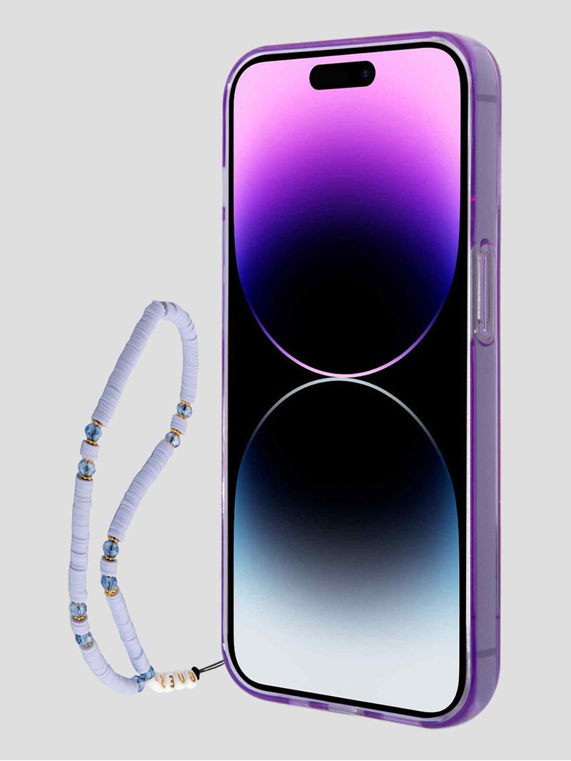 Funda-Para-Celular-iPhone-14-Pro-Max-Morada-Guess-Translucent-Strap
