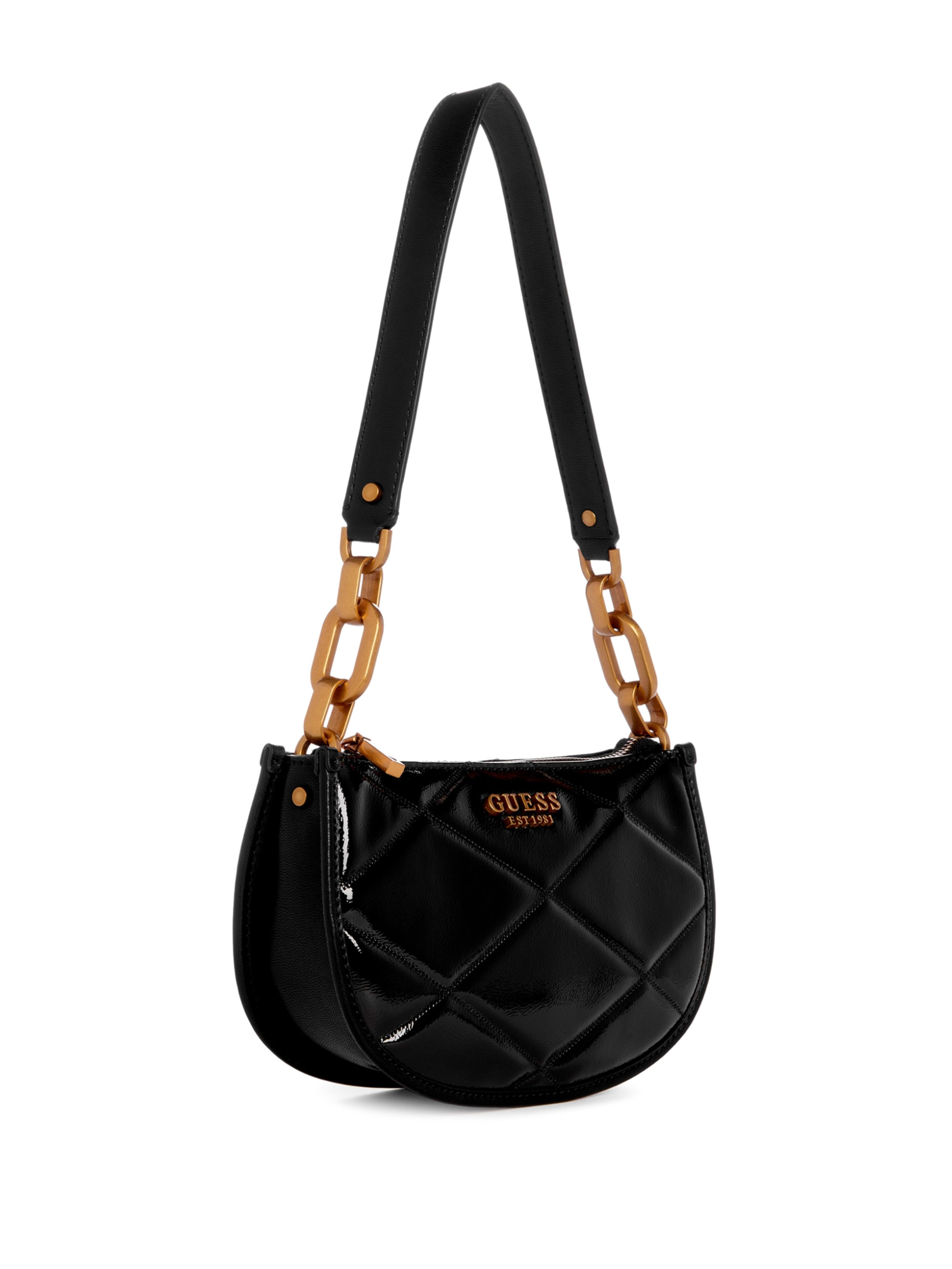 Bolsa crossbody 2024 guess negra capitonada