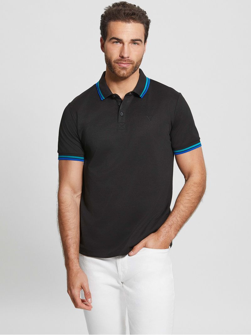 Playera-Tipo-Polo-Negra-Guess-Sports