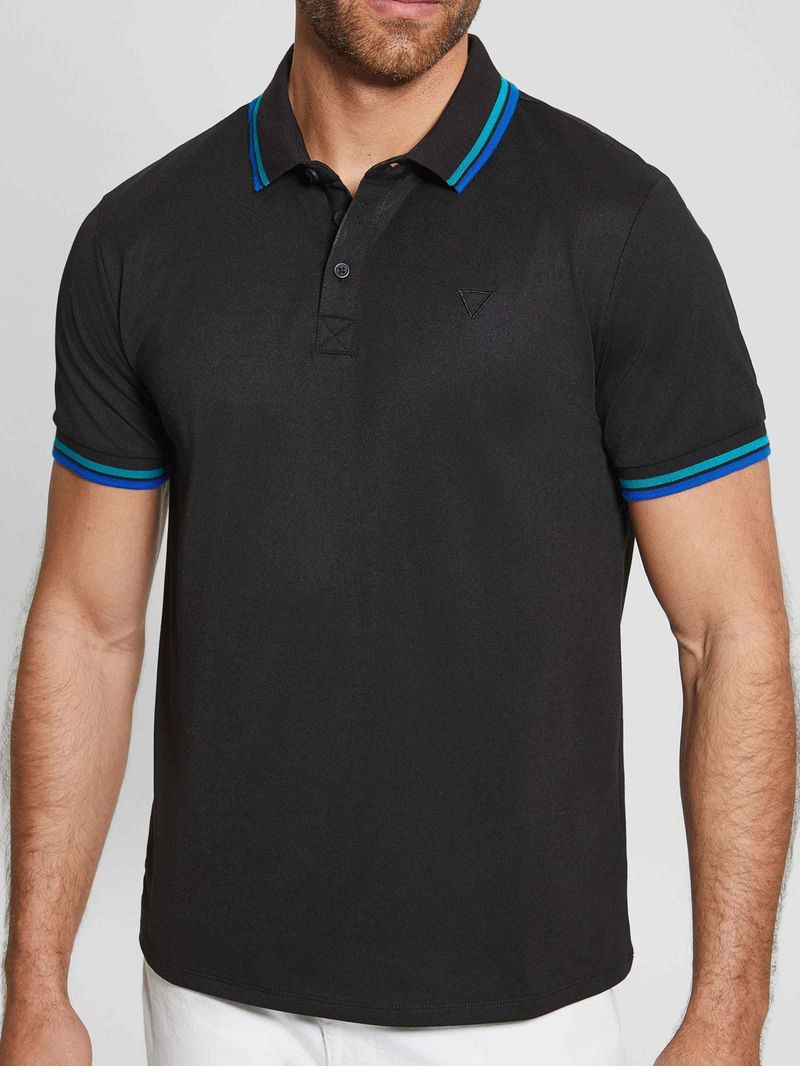 Playera-Tipo-Polo-Negra-Guess-Sports