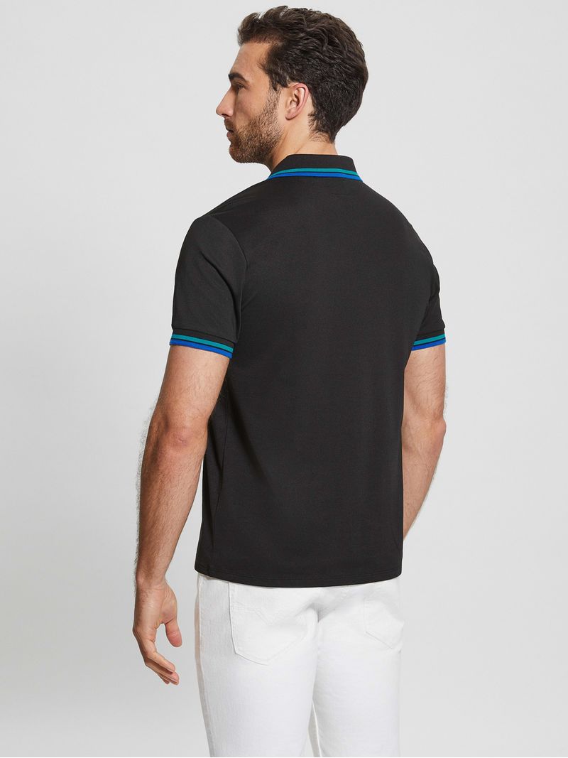 Playera-Tipo-Polo-Negra-Guess-Sports