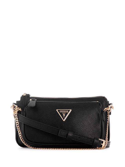 GUESS Borsa Cielo U – Bianco Con Logo In Rilievo E Dettagli Oro, Tracolla Regolabile E Manici - 4
