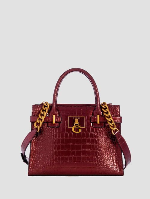 Bolsa Satchel Metálica Guess Tabata