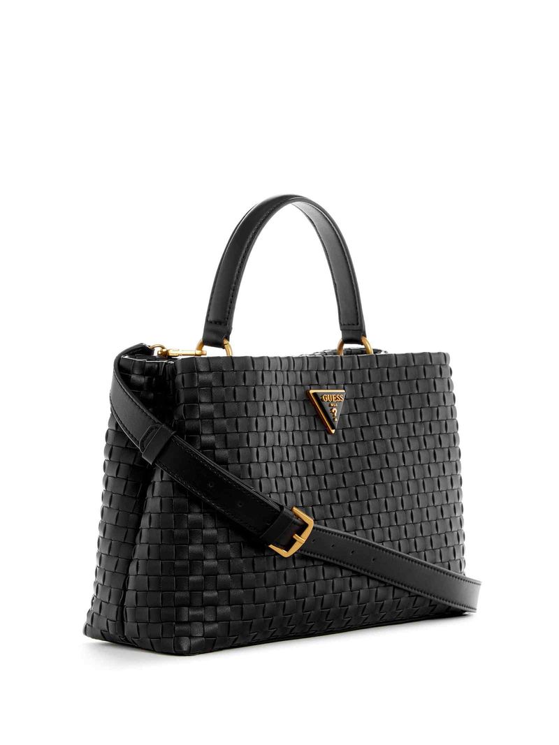 Bolsa satchel best sale guess negra