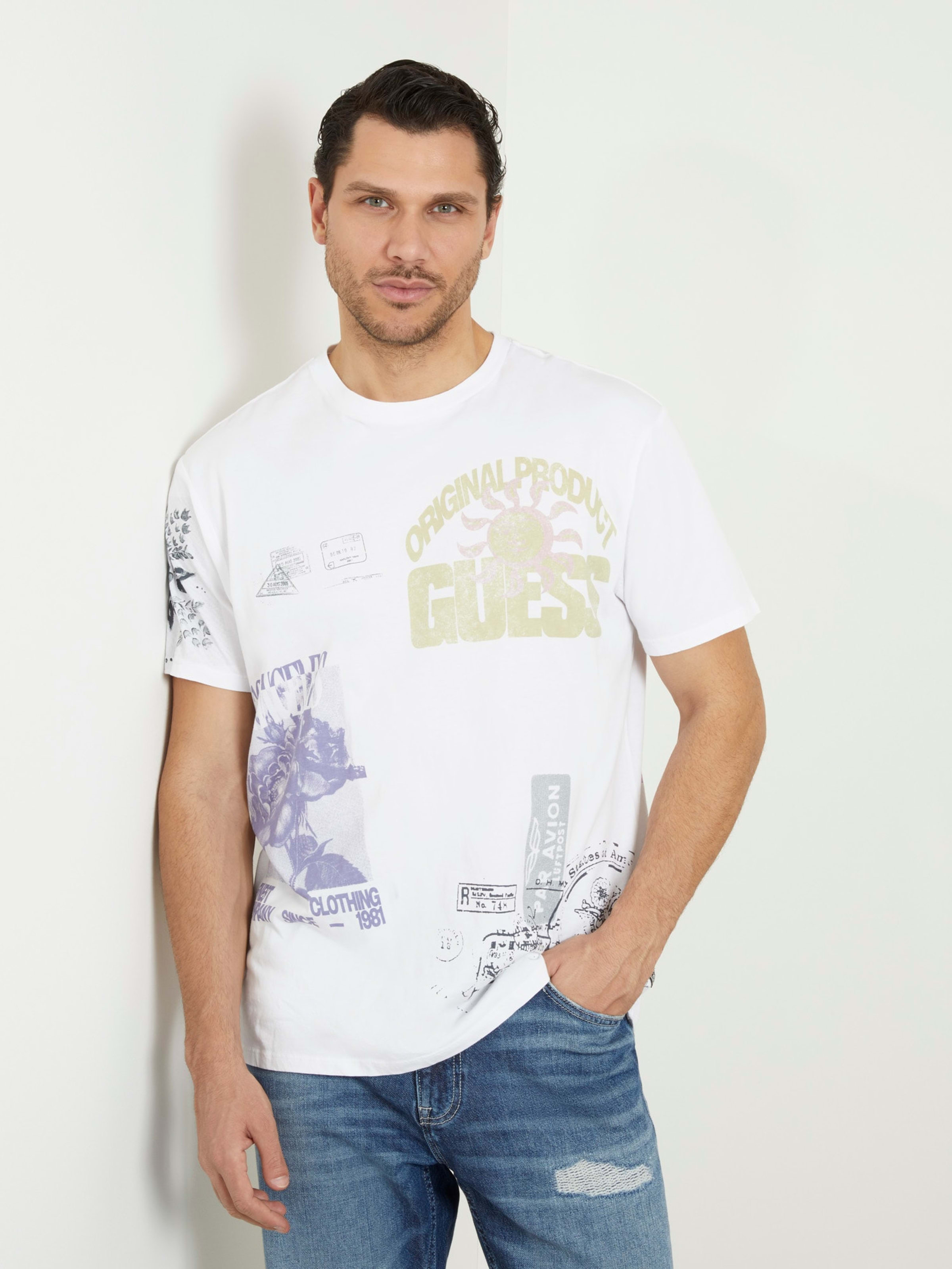 Playeras guess hombre discount 2019