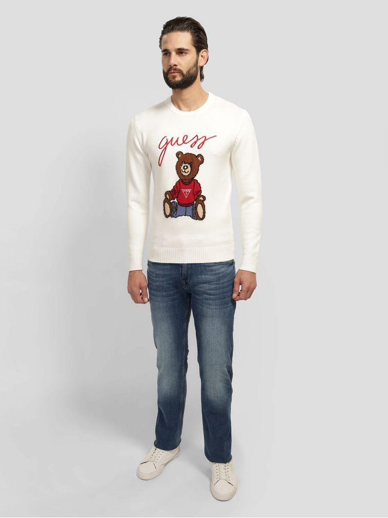 Guess teddy store bear sweatshirt