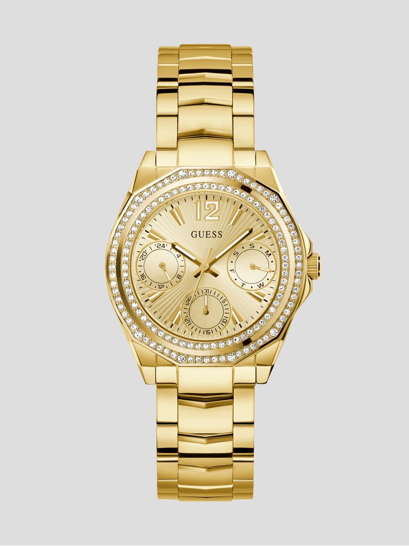 Gold diamond guess watch online