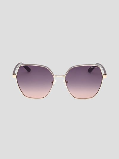 Lentes de Sol Guess Forma Geométrica Oversize