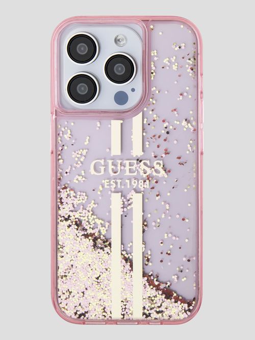Funda Para Celular iPhone 15 Pro Guess Glitter Stripe