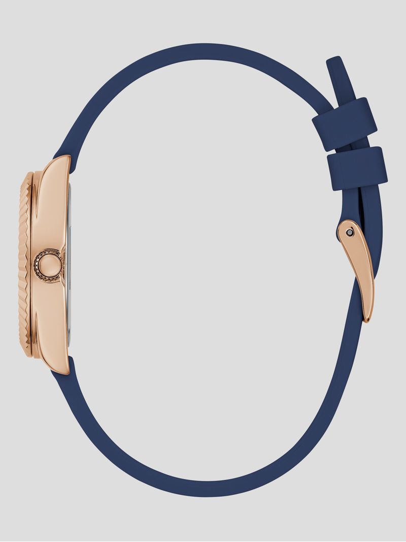 Reloj Guess Modelo LUNA Para Hombre - Analógico, Esfera Simple, Sin Cierre A Presión, Referencia GW0308L5