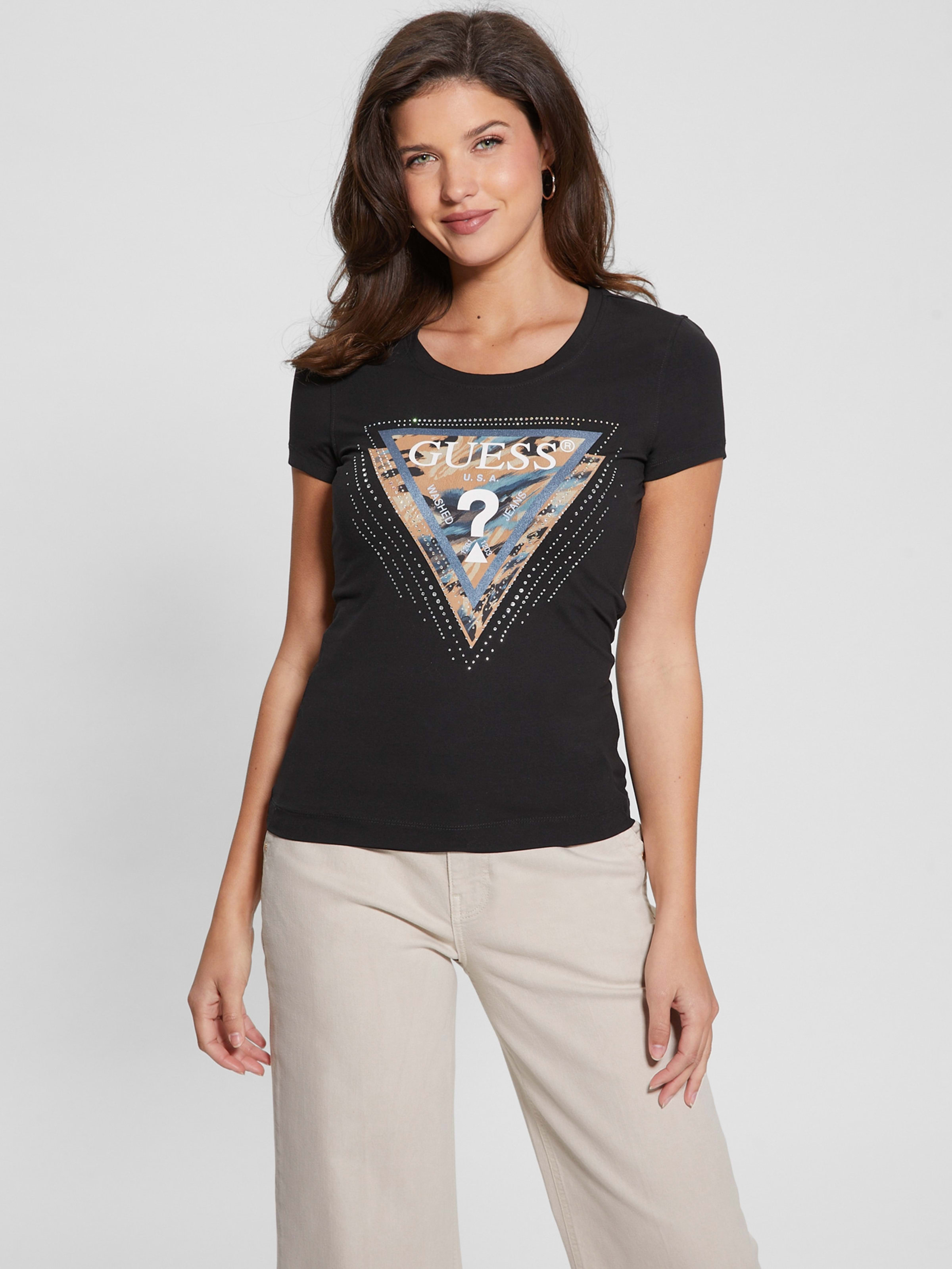 Guess playera negra sale