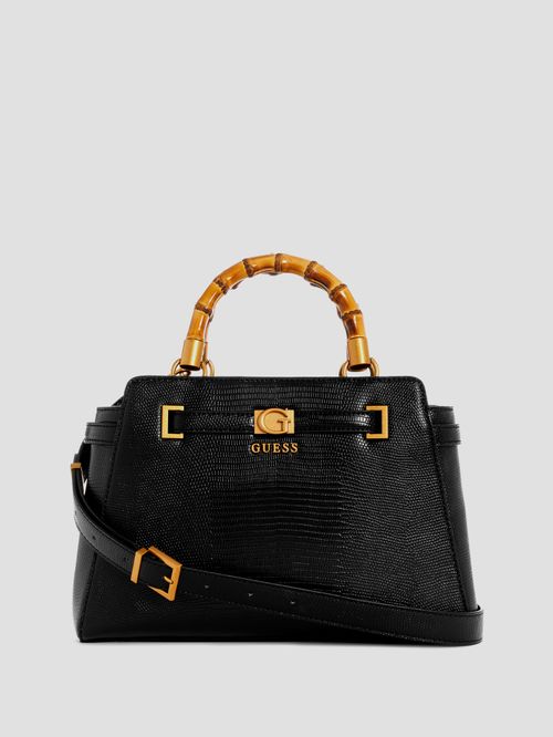 GUESS Borsa Cielo U – Bianco Con Logo In Rilievo E Dettagli Oro, Tracolla Regolabile E Manici - 6