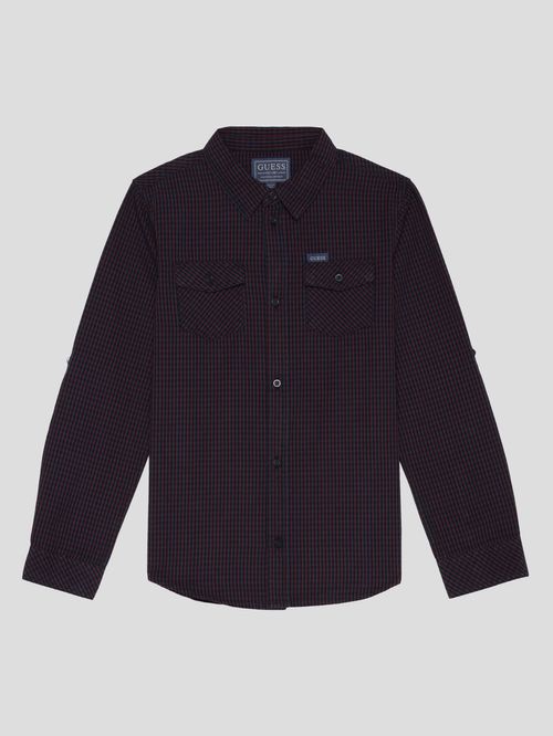 Camisa Guess Kids Poplin Para Niño