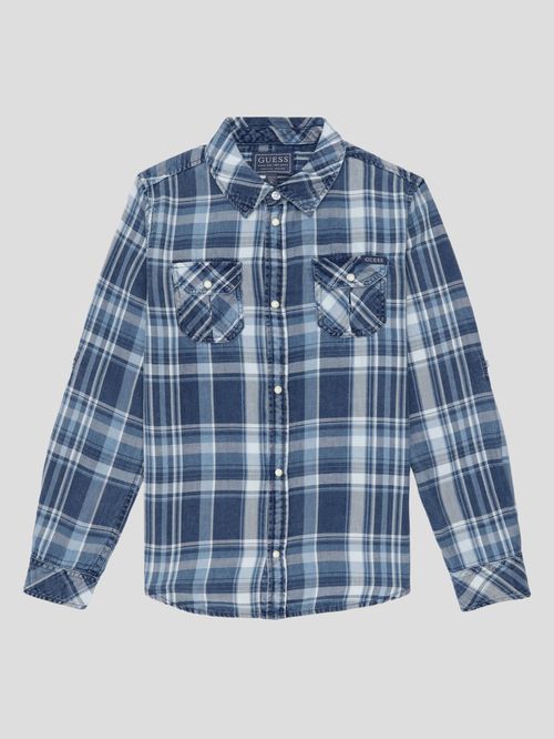 Camisa Guess Kids Indigo Para Niño