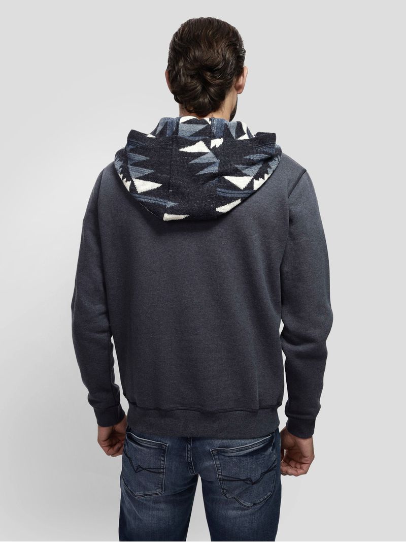 Hoodie Men Sudadera Con Capucha Guess Eco Phil Color-Block Azul