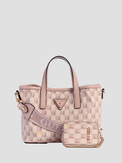 Bolso Guess Para Mujer Rosa - Modelo Hwvg8397230, Poliuretano, 38x15x28 Cm, Cierre Magnético