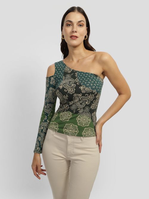 Blusa Guess One Sleeve Heidi