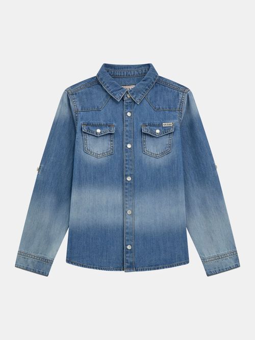 Camisa Guess Kids Sleeves Para Niño