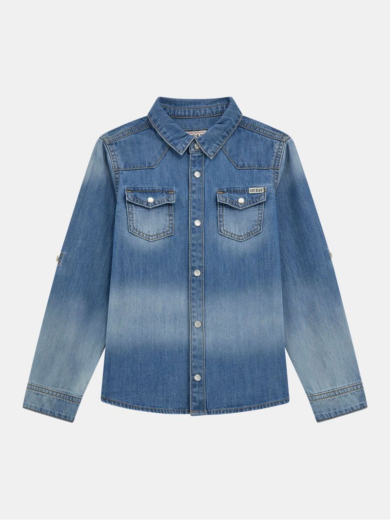 camisa-guess-kids-sleeves-para-niño