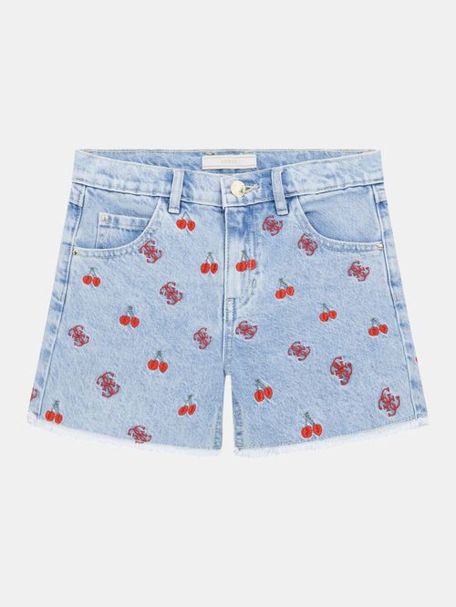Shorts Guess Kids Rigid Denim Para Niña