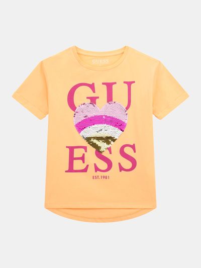Playera Guess ECO Kids High Low Para Niña
