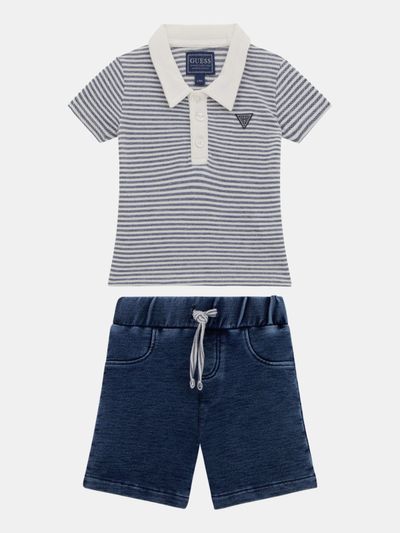 Conjunto Guess Kids Denim Para Bebé