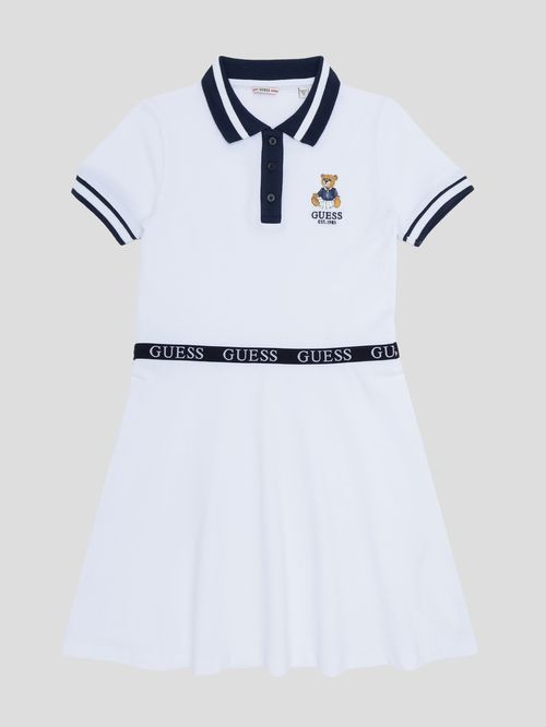 Vestido Guess Kids Piquet Para Niña