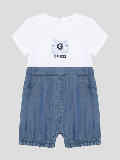 Mameluco Guess Kids Chambray Para Bebé