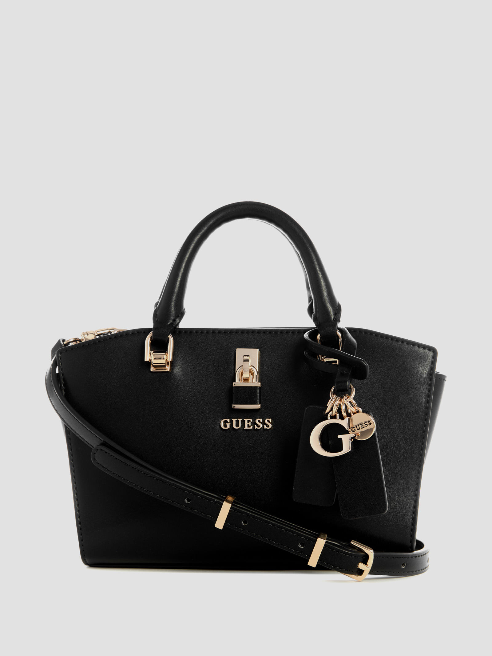 Bolso Satchel Guess Cordelia Mini Dome Mujer Azules En Bolso