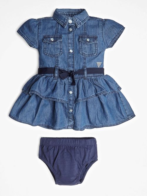 Conjunto Guess Kids Denim Para Bebé