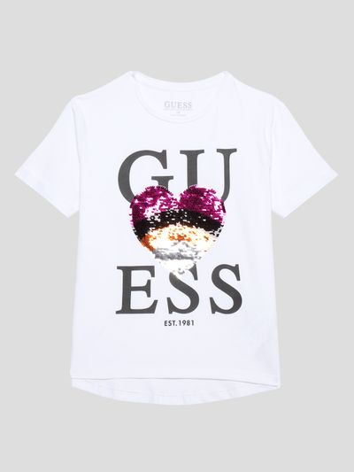 Playera Guess ECO Kids High Low Para Niña