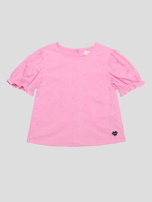 Blusa Guess Kids Sangallo Para Bebé