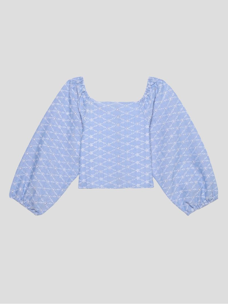 Blusa-Guess-Kids-Oxford-Para-Niña