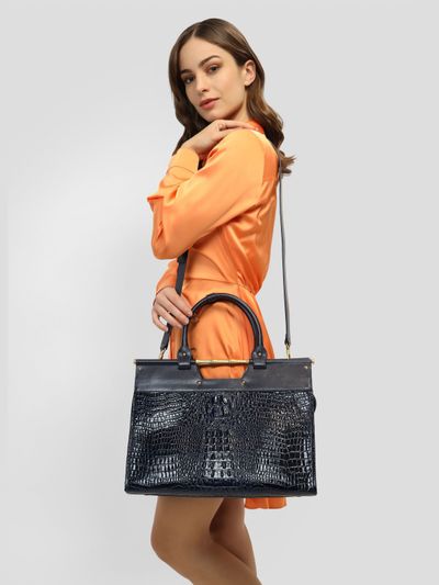 Bolsa Satchel Guess Luxe Iris