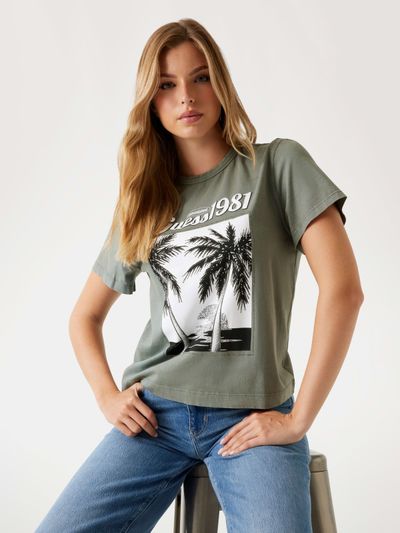 Playera Guess Palm Print