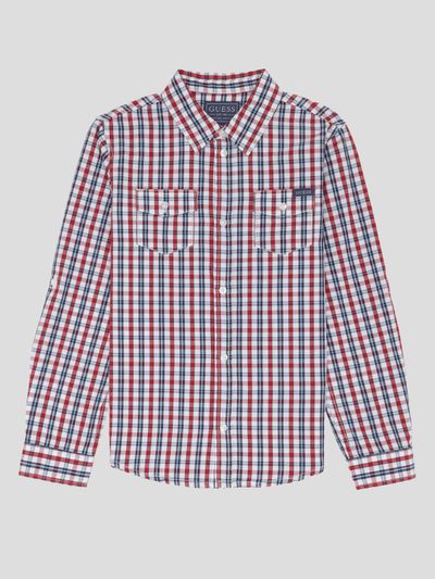 Camisa Guess Kids Poplin Para Niño